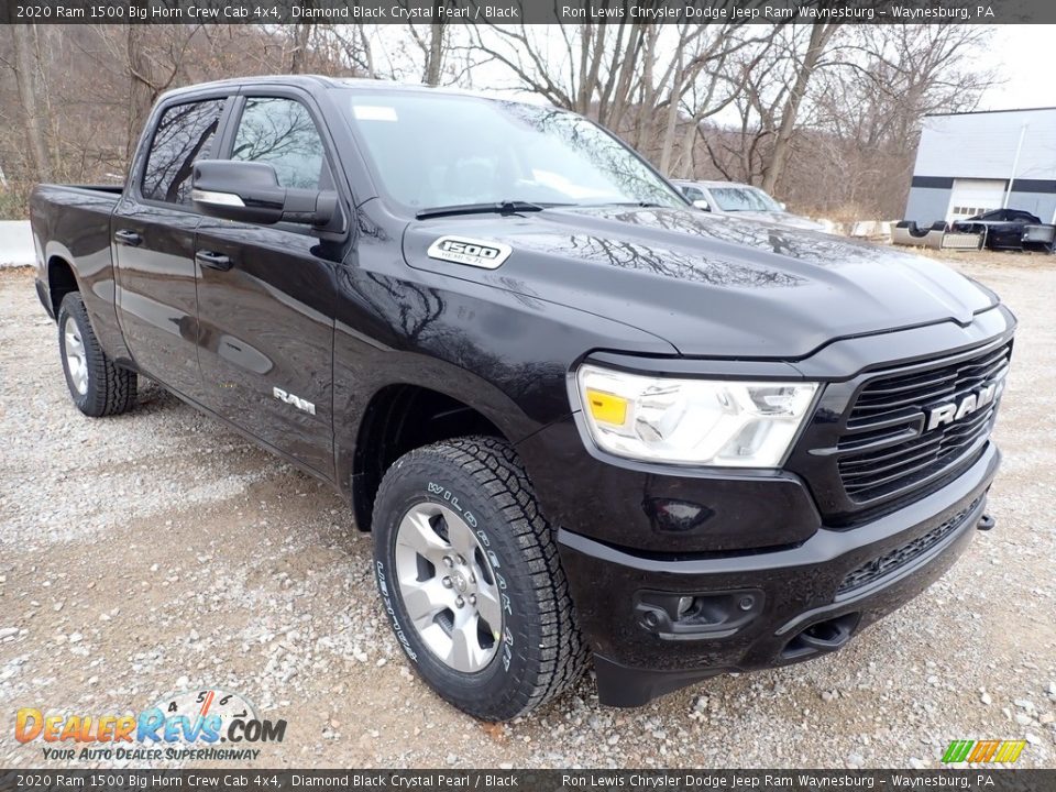 2020 Ram 1500 Big Horn Crew Cab 4x4 Diamond Black Crystal Pearl / Black Photo #7