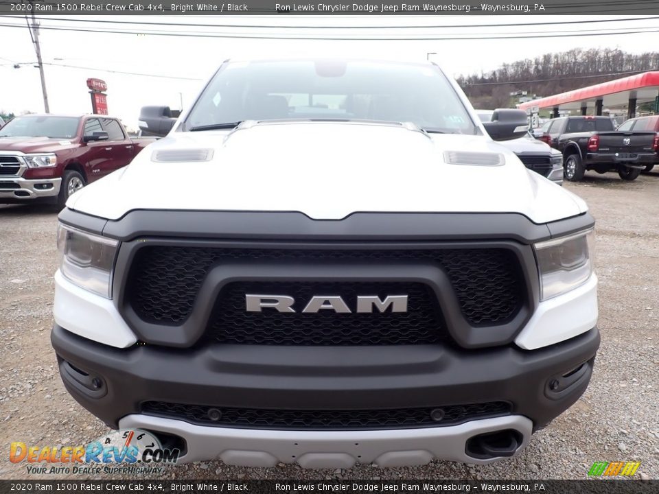 2020 Ram 1500 Rebel Crew Cab 4x4 Bright White / Black Photo #8