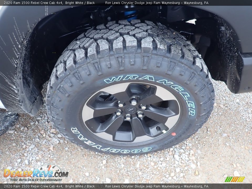 2020 Ram 1500 Rebel Crew Cab 4x4 Bright White / Black Photo #9