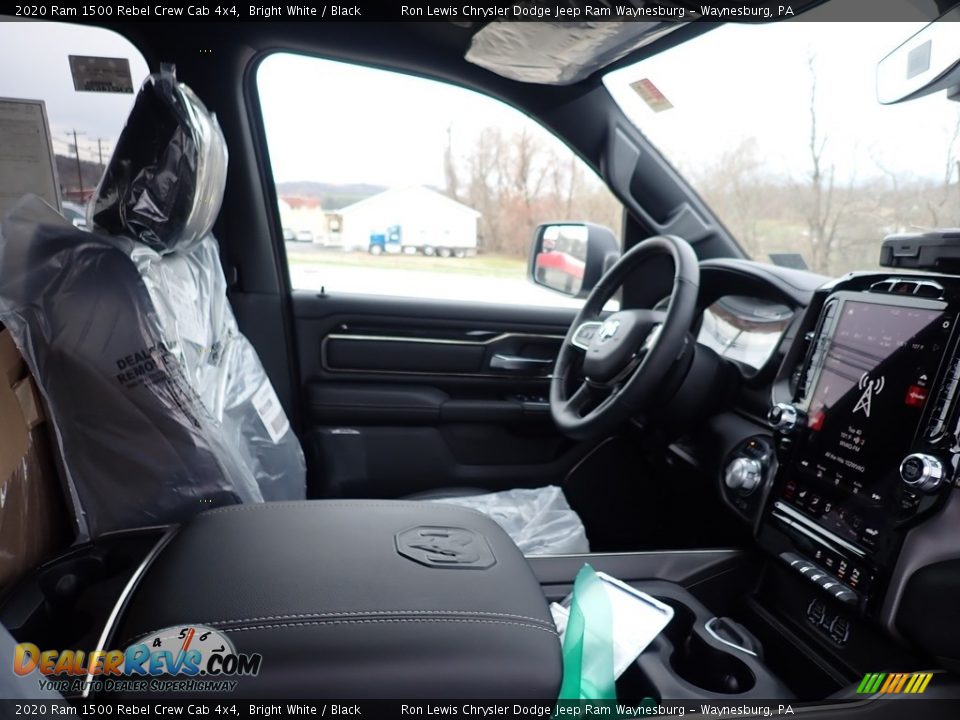 2020 Ram 1500 Rebel Crew Cab 4x4 Bright White / Black Photo #10