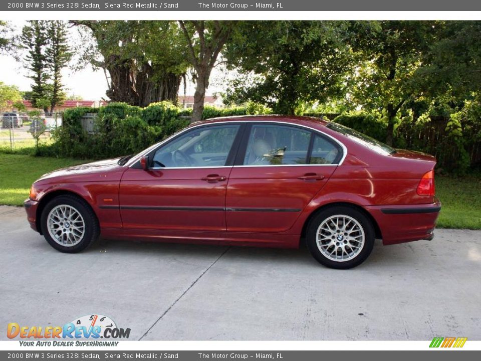 2000 BMW 3 Series 328i Sedan Siena Red Metallic / Sand Photo #5