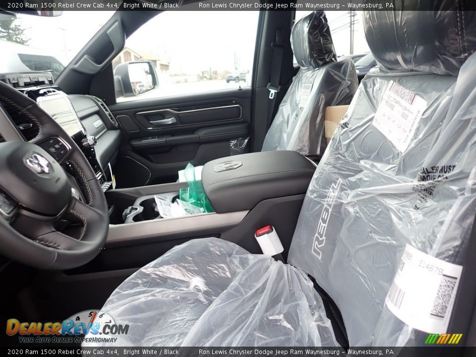 2020 Ram 1500 Rebel Crew Cab 4x4 Bright White / Black Photo #14