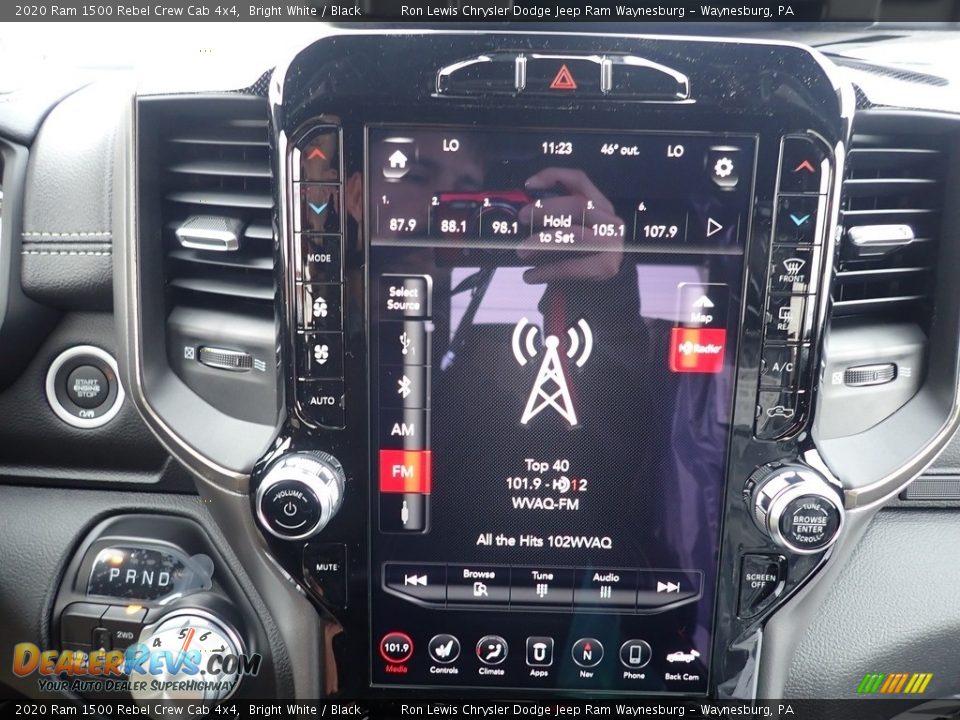 2020 Ram 1500 Rebel Crew Cab 4x4 Bright White / Black Photo #16