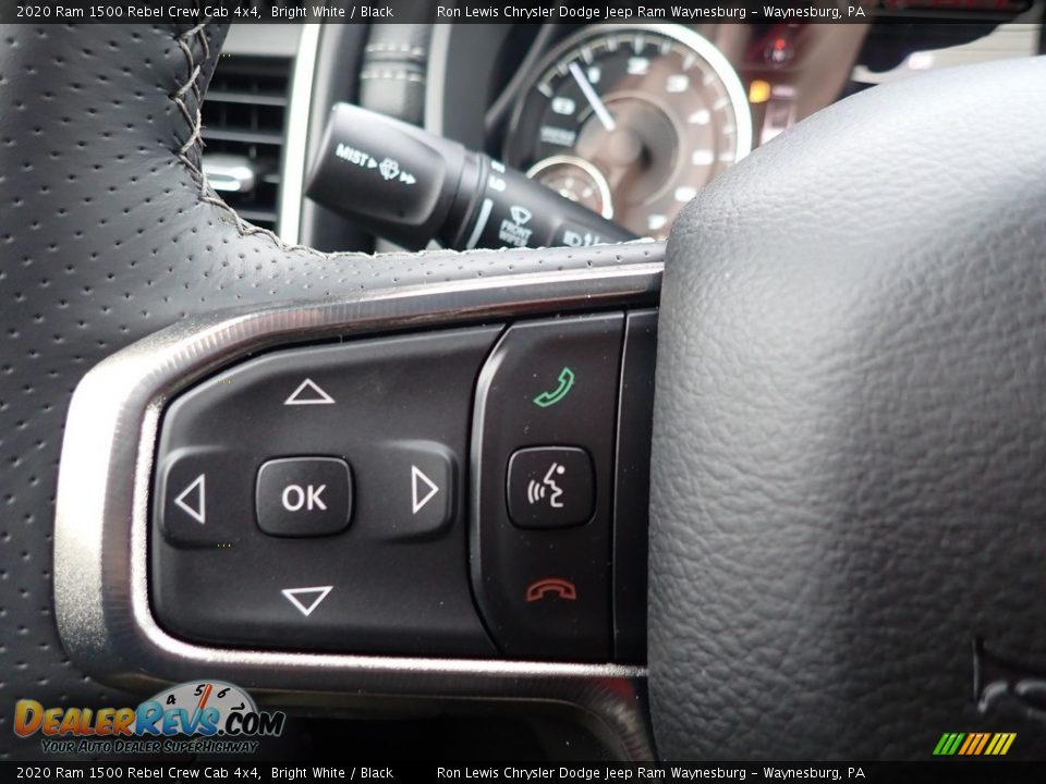 2020 Ram 1500 Rebel Crew Cab 4x4 Steering Wheel Photo #19
