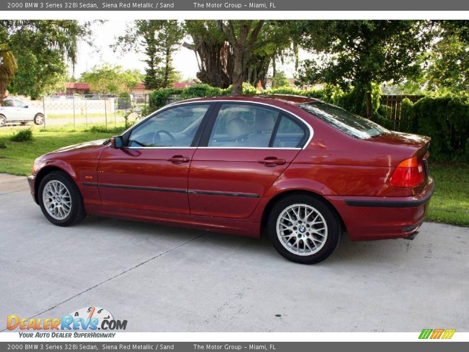 2000 BMW 3 Series 328i Sedan Siena Red Metallic / Sand Photo #6