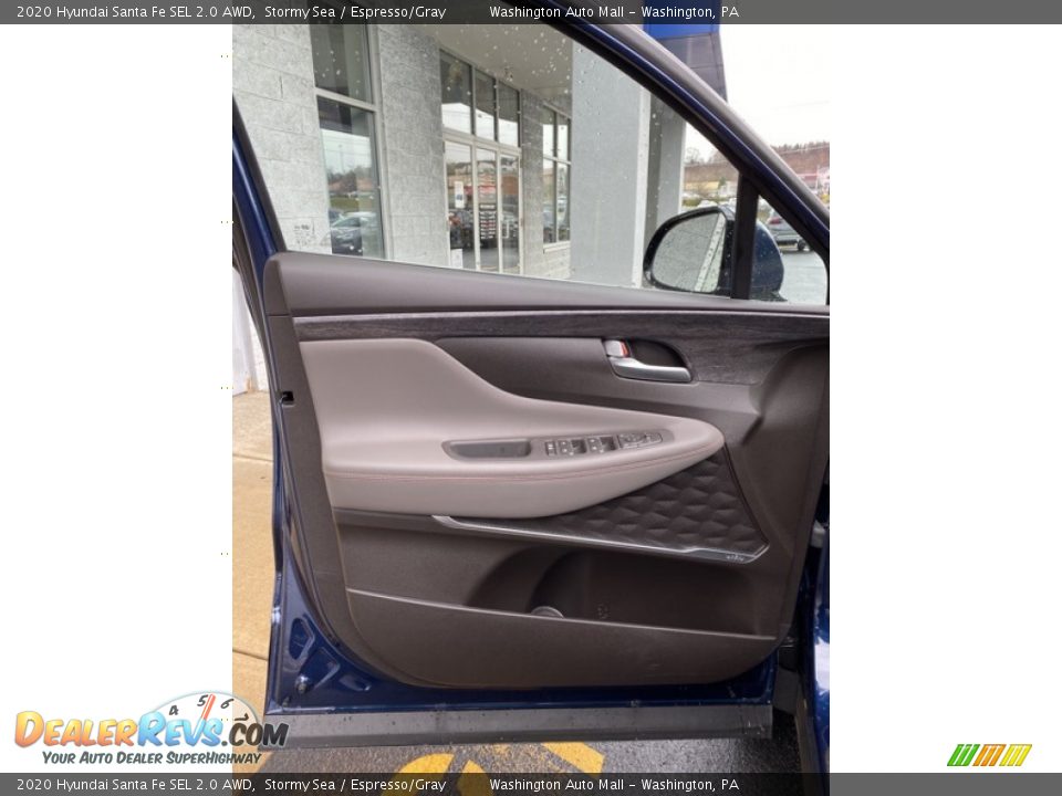 2020 Hyundai Santa Fe SEL 2.0 AWD Stormy Sea / Espresso/Gray Photo #11