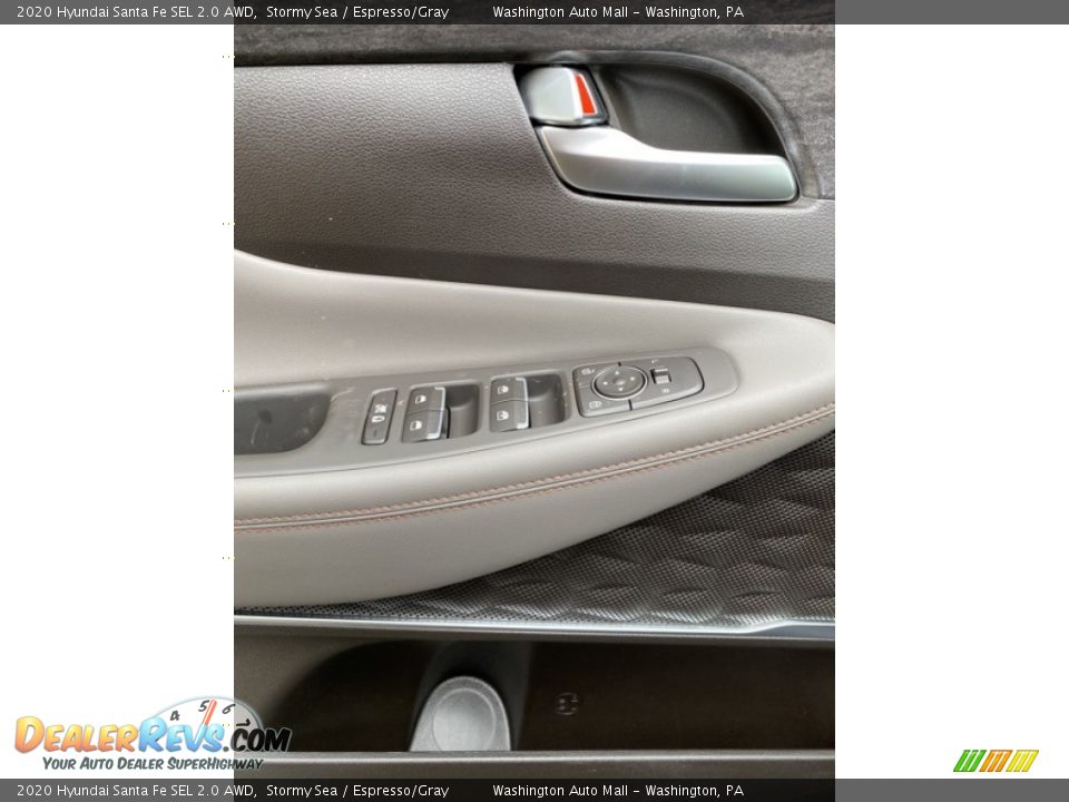 2020 Hyundai Santa Fe SEL 2.0 AWD Stormy Sea / Espresso/Gray Photo #12