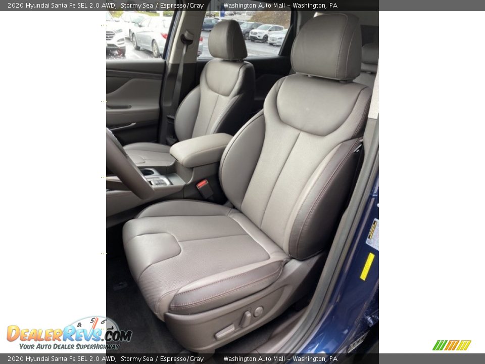 2020 Hyundai Santa Fe SEL 2.0 AWD Stormy Sea / Espresso/Gray Photo #13