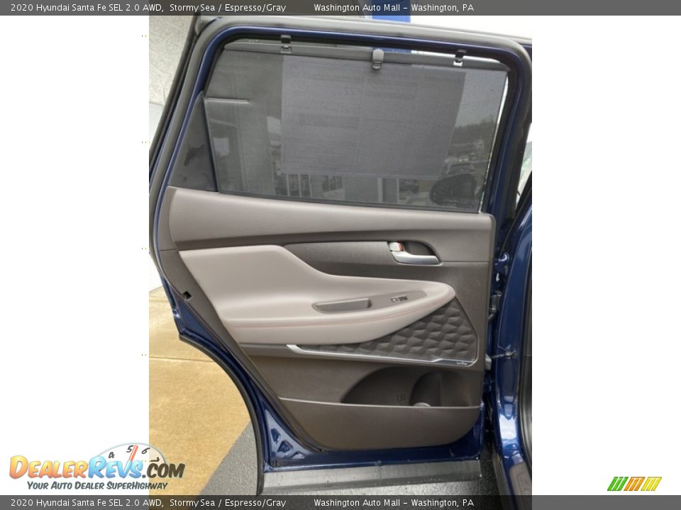 2020 Hyundai Santa Fe SEL 2.0 AWD Stormy Sea / Espresso/Gray Photo #16