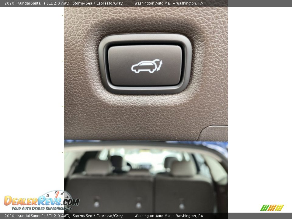 2020 Hyundai Santa Fe SEL 2.0 AWD Stormy Sea / Espresso/Gray Photo #22
