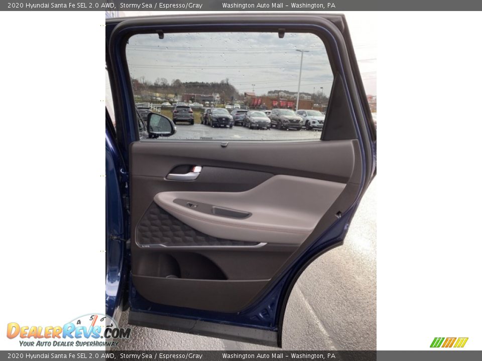 2020 Hyundai Santa Fe SEL 2.0 AWD Stormy Sea / Espresso/Gray Photo #24