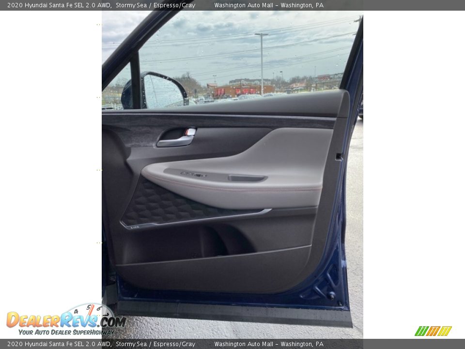 2020 Hyundai Santa Fe SEL 2.0 AWD Stormy Sea / Espresso/Gray Photo #27