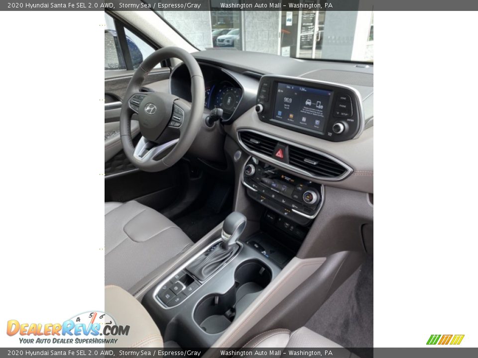 2020 Hyundai Santa Fe SEL 2.0 AWD Stormy Sea / Espresso/Gray Photo #29