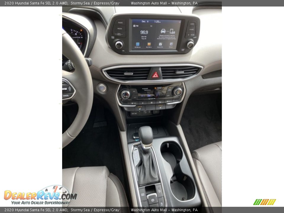 2020 Hyundai Santa Fe SEL 2.0 AWD Stormy Sea / Espresso/Gray Photo #33