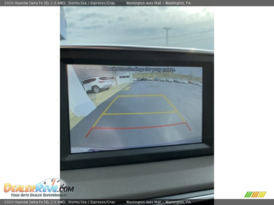 2020 Hyundai Santa Fe SEL 2.0 AWD Stormy Sea / Espresso/Gray Photo #34