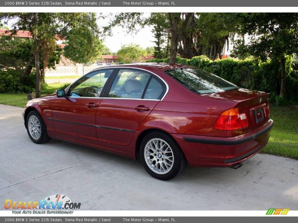 2000 BMW 3 Series 328i Sedan Siena Red Metallic / Sand Photo #7