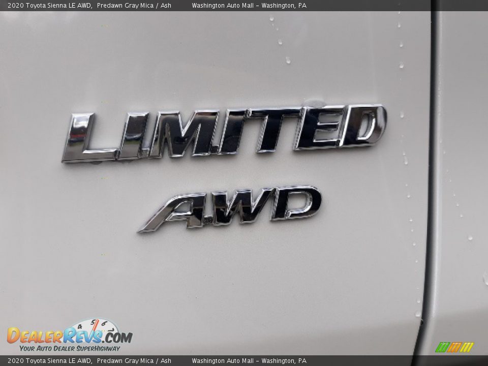 2020 Toyota Sienna LE AWD Predawn Gray Mica / Ash Photo #9