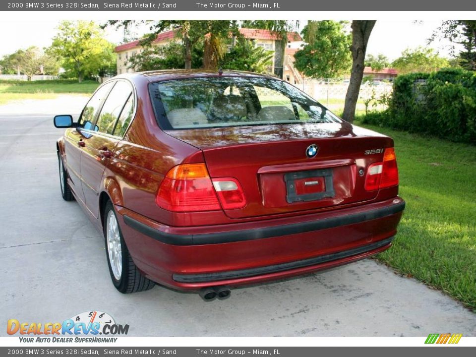 2000 BMW 3 Series 328i Sedan Siena Red Metallic / Sand Photo #9
