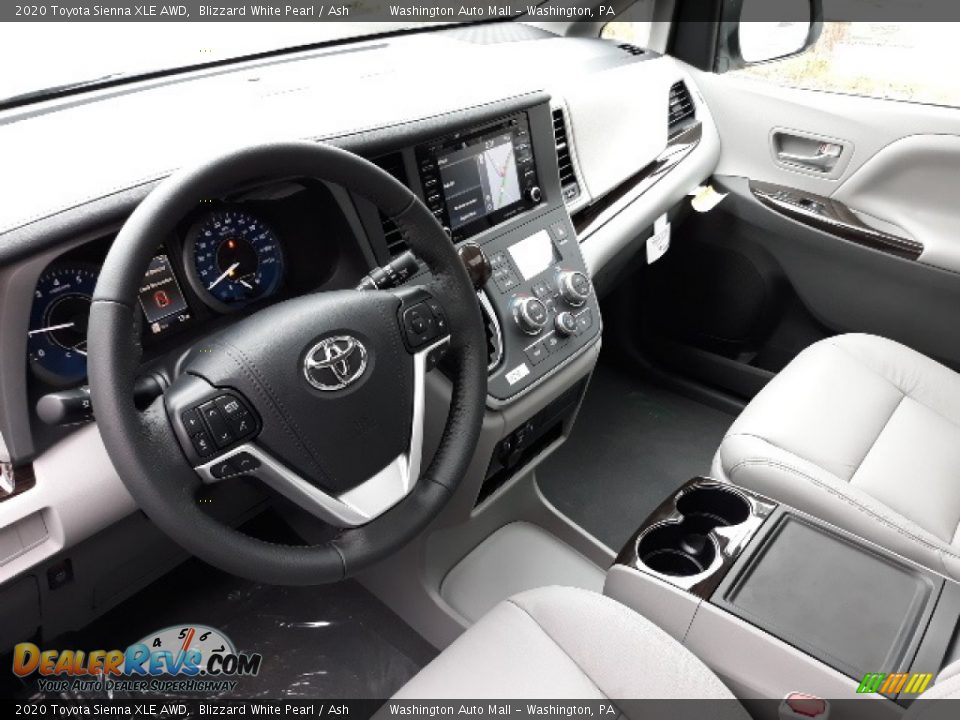 Ash Interior - 2020 Toyota Sienna XLE AWD Photo #3