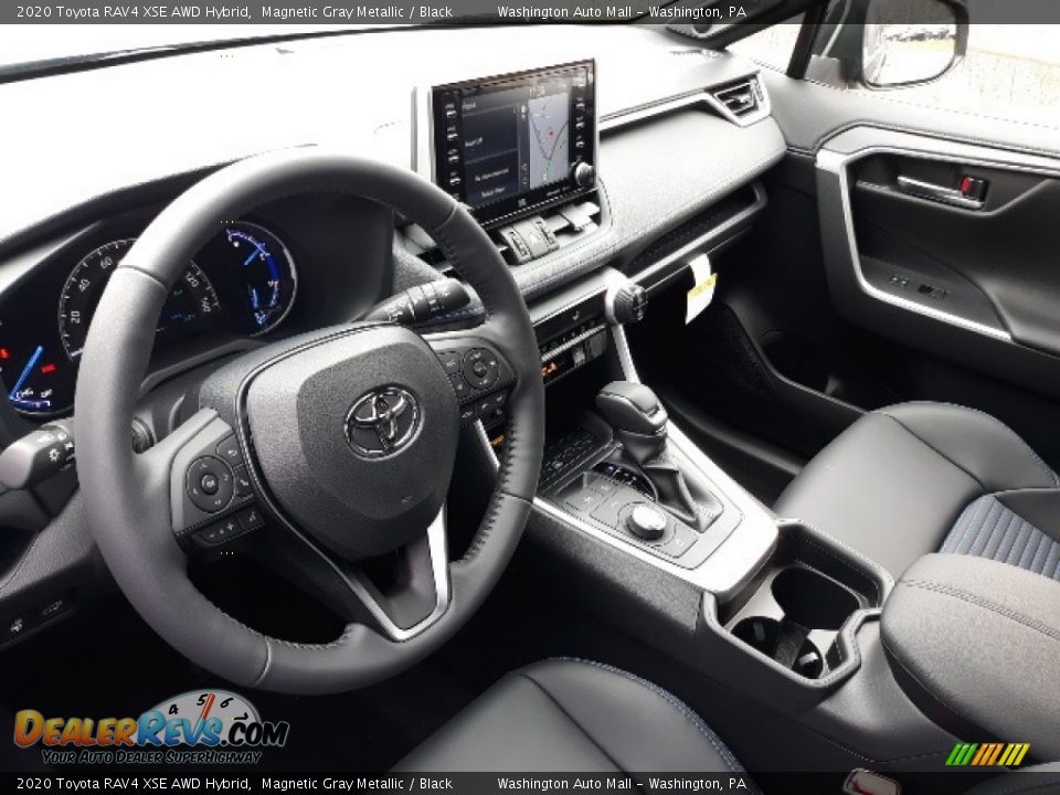Black Interior - 2020 Toyota RAV4 XSE AWD Hybrid Photo #3