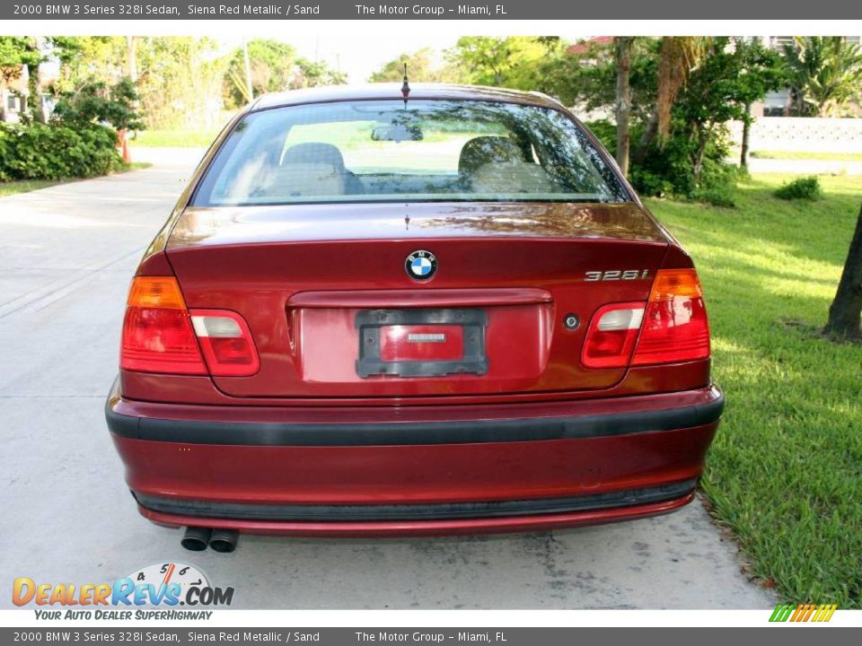 2000 BMW 3 Series 328i Sedan Siena Red Metallic / Sand Photo #10