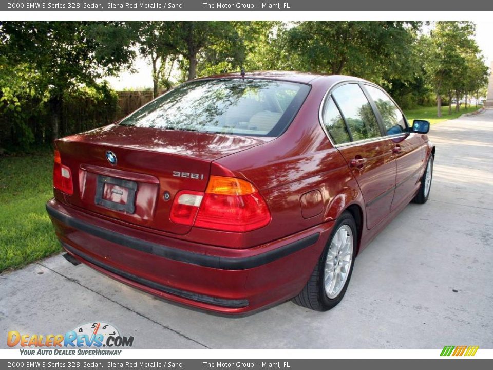 2000 BMW 3 Series 328i Sedan Siena Red Metallic / Sand Photo #11
