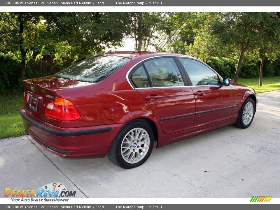 2000 BMW 3 Series 328i Sedan Siena Red Metallic / Sand Photo #12