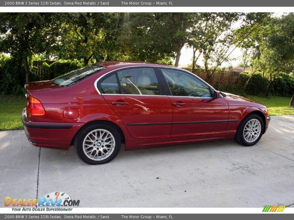 2000 BMW 3 Series 328i Sedan Siena Red Metallic / Sand Photo #13
