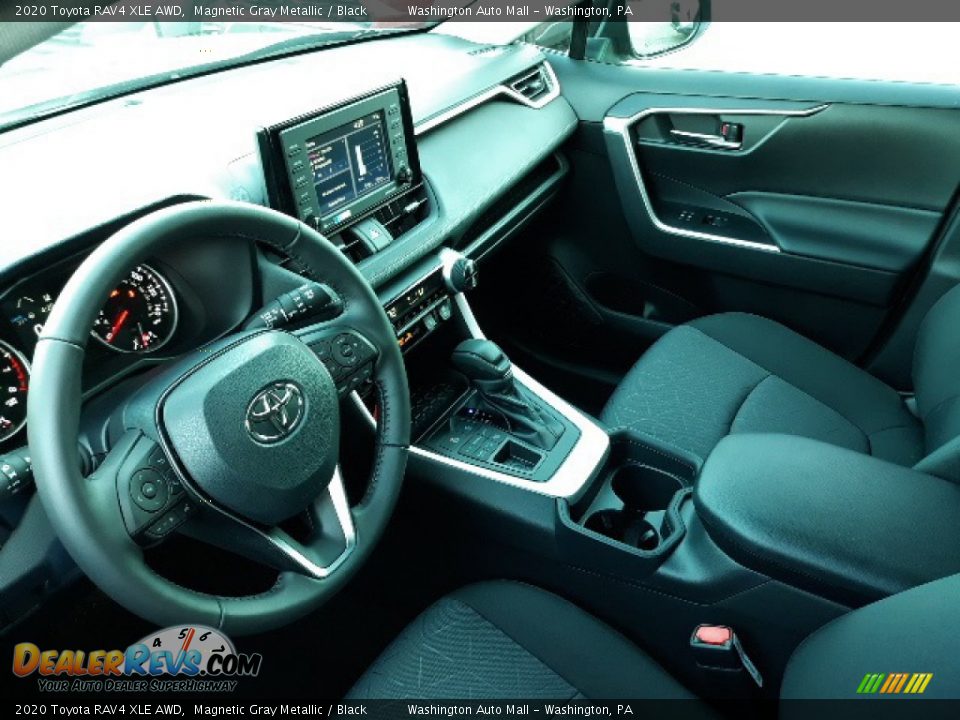 Black Interior - 2020 Toyota RAV4 XLE AWD Photo #3