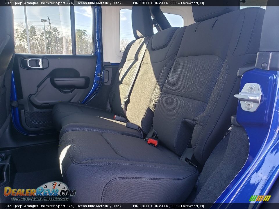 2020 Jeep Wrangler Unlimited Sport 4x4 Ocean Blue Metallic / Black Photo #6