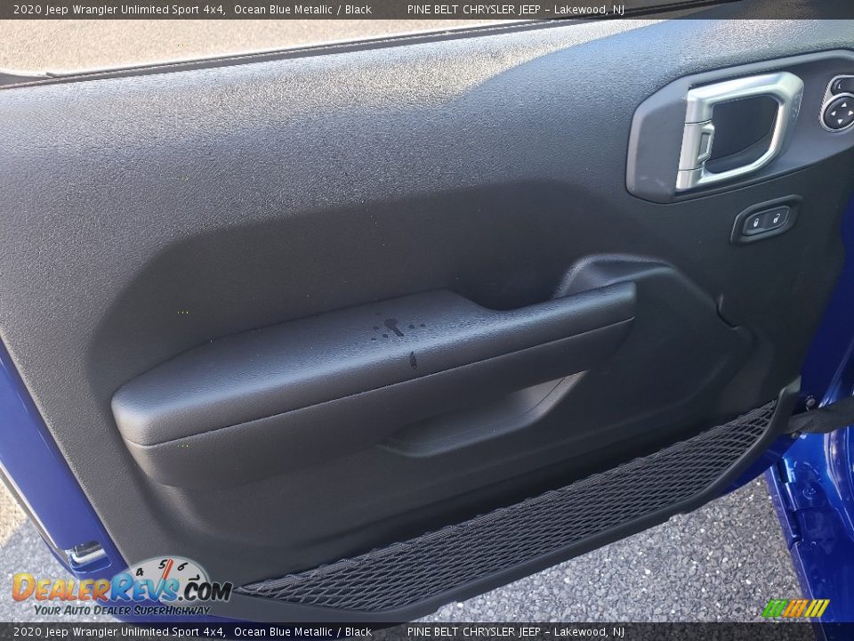 2020 Jeep Wrangler Unlimited Sport 4x4 Ocean Blue Metallic / Black Photo #8