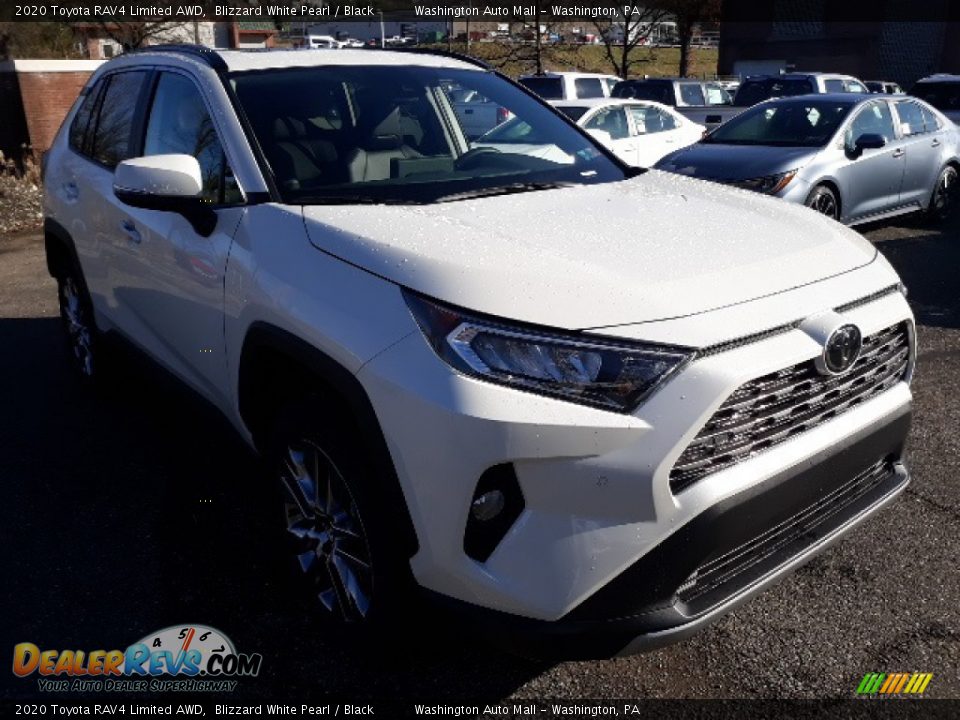 2020 Toyota RAV4 Limited AWD Blizzard White Pearl / Black Photo #1