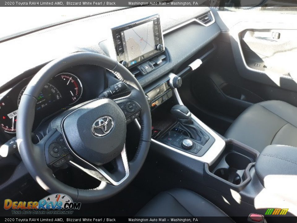 2020 Toyota RAV4 Limited AWD Blizzard White Pearl / Black Photo #3