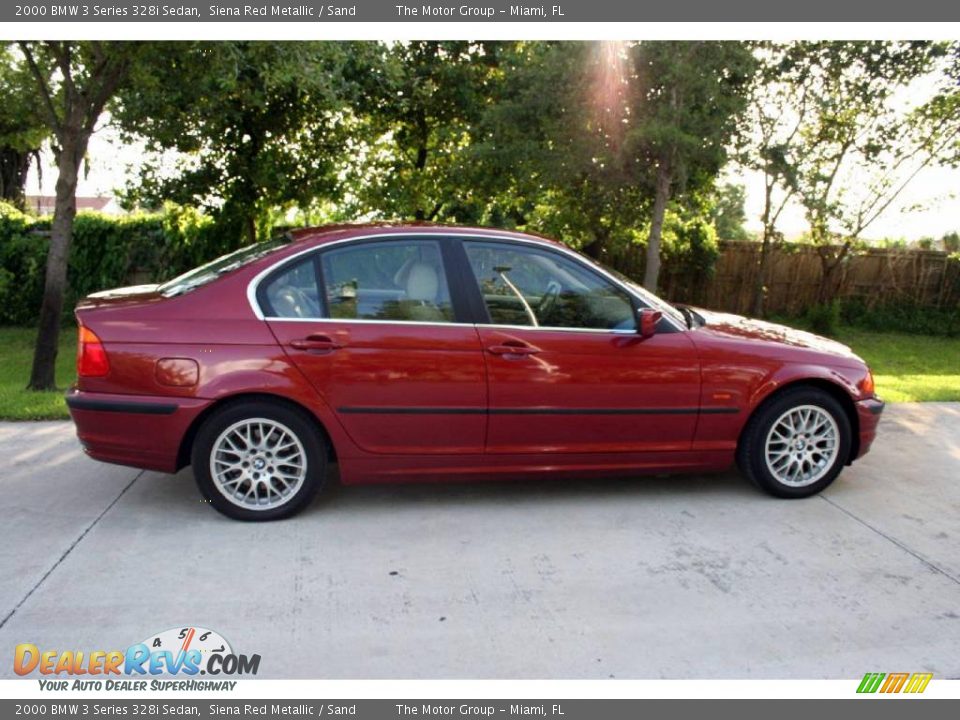 2000 BMW 3 Series 328i Sedan Siena Red Metallic / Sand Photo #14