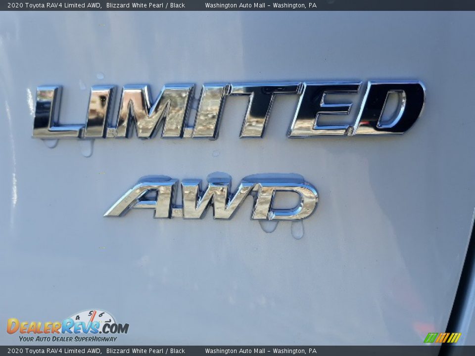 2020 Toyota RAV4 Limited AWD Blizzard White Pearl / Black Photo #9
