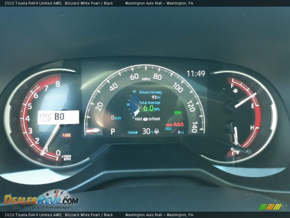 2020 Toyota RAV4 Limited AWD Gauges Photo #11
