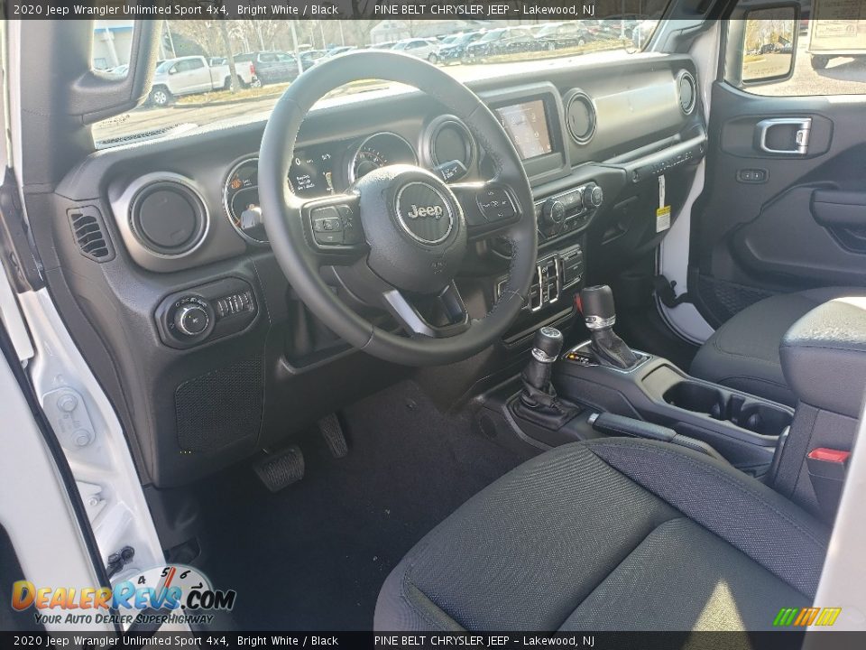 2020 Jeep Wrangler Unlimited Sport 4x4 Bright White / Black Photo #7