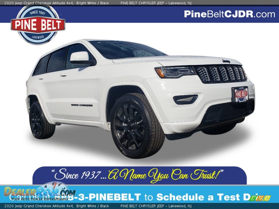 2020 Jeep Grand Cherokee Altitude 4x4 Bright White / Black Photo #1