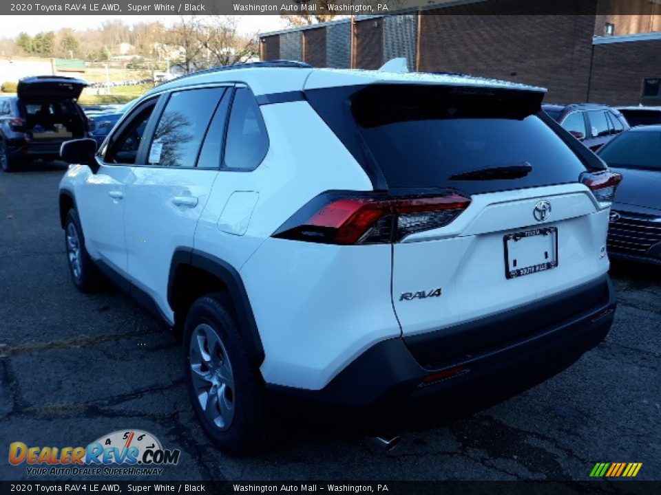 2020 Toyota RAV4 LE AWD Super White / Black Photo #2