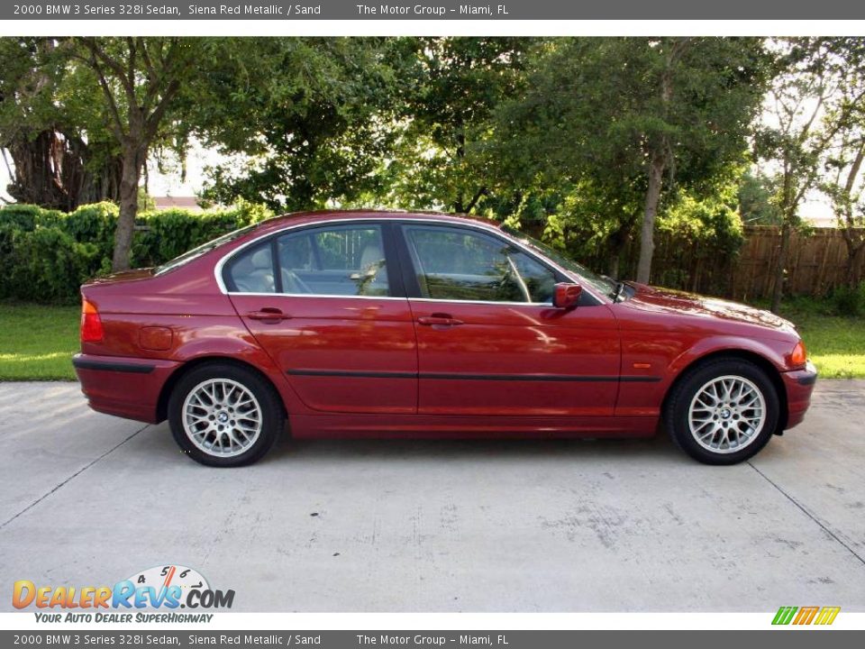 2000 BMW 3 Series 328i Sedan Siena Red Metallic / Sand Photo #15