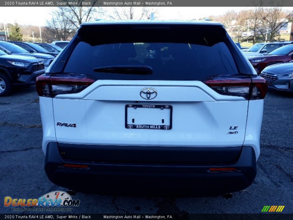 2020 Toyota RAV4 LE AWD Super White / Black Photo #7