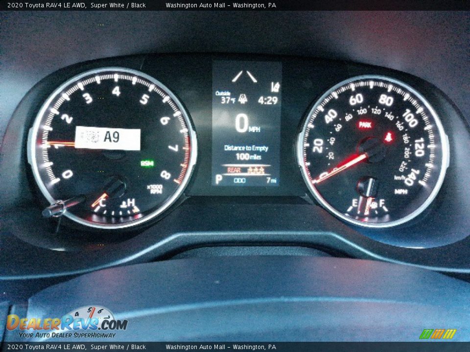 2020 Toyota RAV4 LE AWD Super White / Black Photo #9