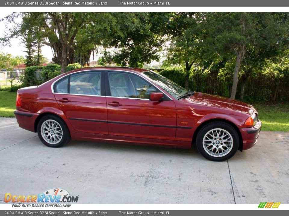 2000 BMW 3 Series 328i Sedan Siena Red Metallic / Sand Photo #16