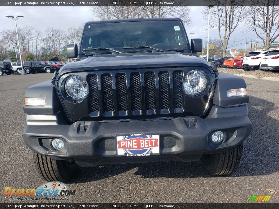 2020 Jeep Wrangler Unlimited Sport 4x4 Black / Black Photo #2