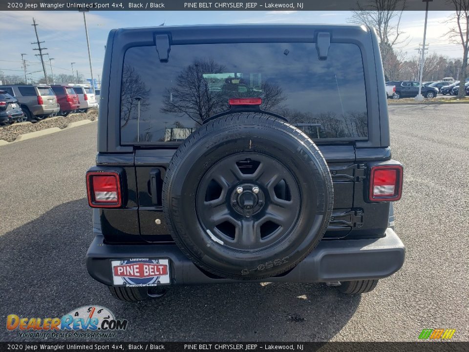 2020 Jeep Wrangler Unlimited Sport 4x4 Black / Black Photo #5