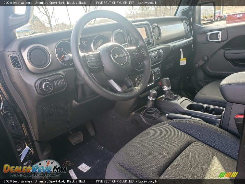2020 Jeep Wrangler Unlimited Sport 4x4 Black / Black Photo #7