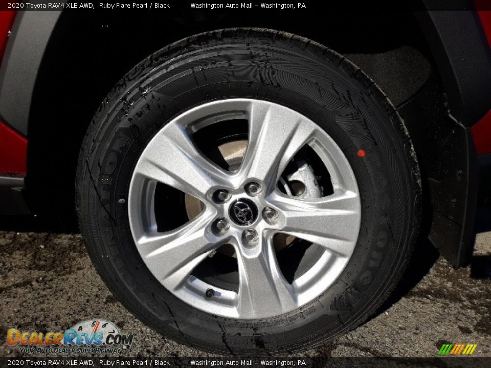 2020 Toyota RAV4 XLE AWD Ruby Flare Pearl / Black Photo #10