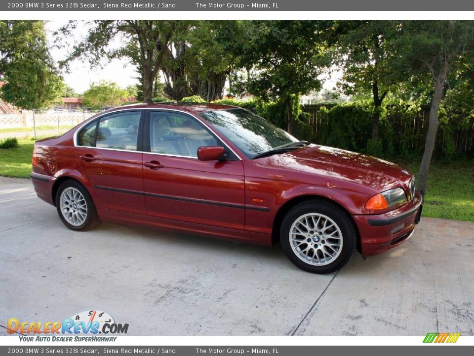2000 BMW 3 Series 328i Sedan Siena Red Metallic / Sand Photo #17
