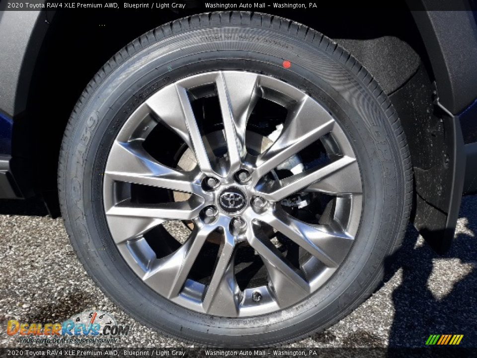 2020 Toyota RAV4 XLE Premium AWD Blueprint / Light Gray Photo #10
