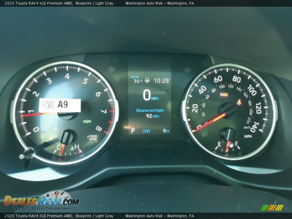 2020 Toyota RAV4 XLE Premium AWD Blueprint / Light Gray Photo #11